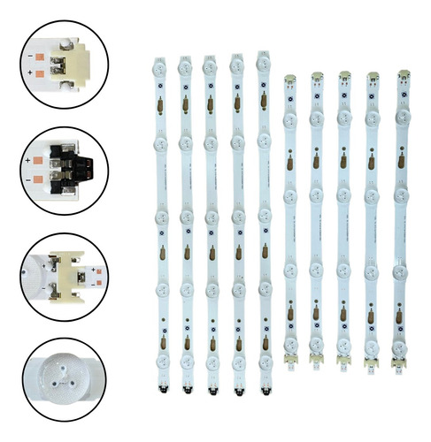 Kit Barramento De Led Samsung Un40mu6100g Un40mu6100 (Usado)