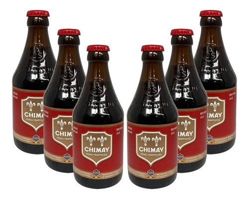 Six Pack Cerveza Chimay Red Brown Ale 330 Ml