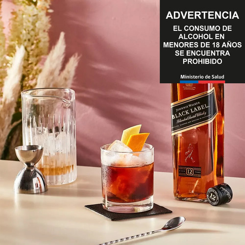 Whisky Johnnie Walker - Black Label 12 Años 750ml