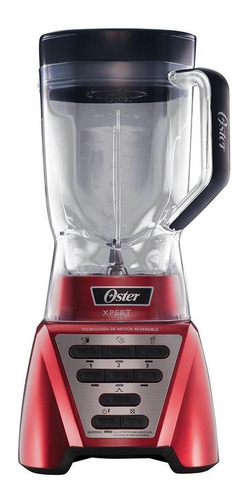 Imagen 1 de 1 de Licuadora Oster Xpert Roja Vaso Vidrio