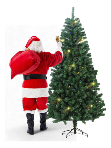 Árbol De Navidad 2.10 M Verde Frondoso Decorativo Artificial
