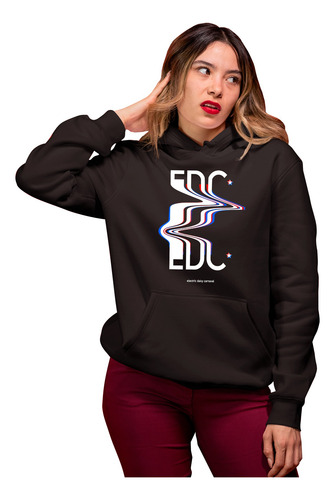 Sudadera Con Bolsa Frontal Basica Edc Mex Ropa Tendencia