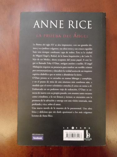 La Prueba Del Ángel / Anne Rice (Usado)