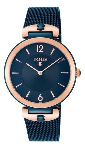 Reloj Tous S-mesh Bicolor Acero/ip Rosado Y Azul Color de la correa Rosa