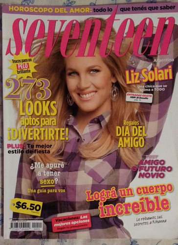 Revista Seventeen Tapa Liz Solari
