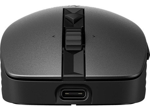 Mouse Sem Fio Recarregável Hp 710 Dongle Usb Bluetooth Preto