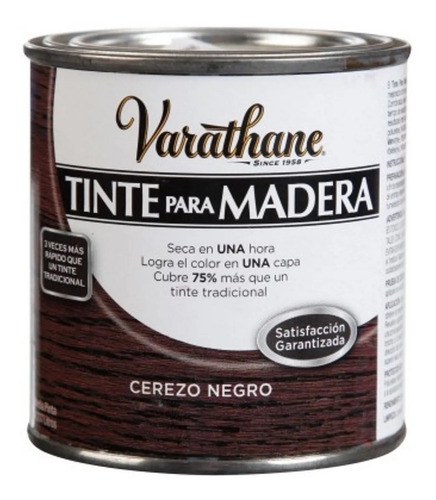 Tinte Para Madera Varathane Cerezo Negro X 237 Ml