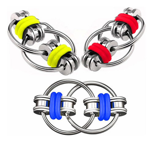 Beautychen 3 Piezas De Cadena De Bicicleta Fidget Toys, Flip