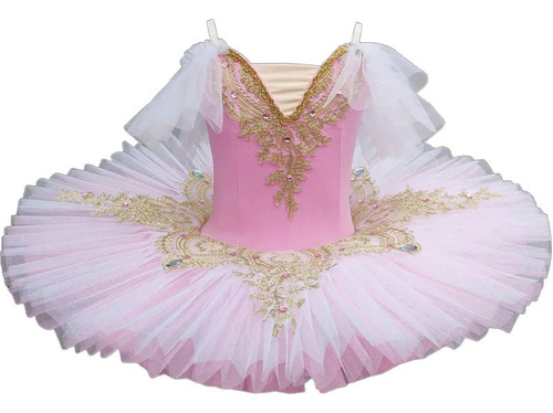 Vestido De Ballet Con Falda Tutú Esponjosa Para Niña