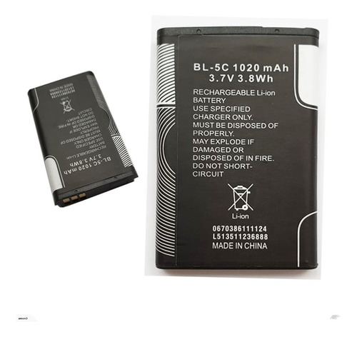 Batería Bl-5c Para Nokia 1100 1112 1208 Parlantes Portátiles