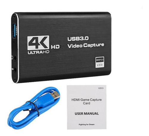 Tarjeta De Captura De Video Audio 4k 60hz Hdmi A Usb 3.0