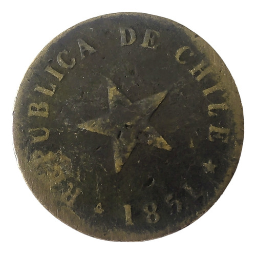 Moneda Chile 1 Centavo 1851 F (x1702