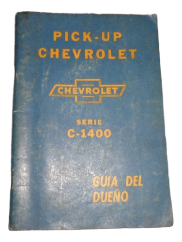 Chevrolet Pick Up 1960/61 Guia Manual De Instrucciones (Usado)