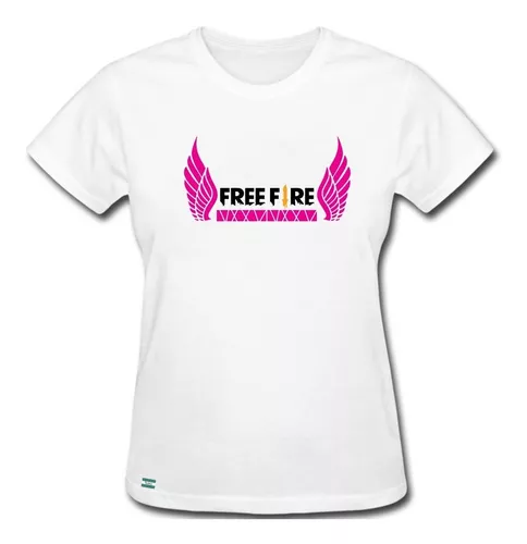 camiseta free fire logo ,faca ,personalizada com seu nome