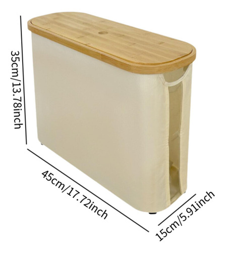 Soporte De Papel Higiénico De Madera Para Beige Blanco