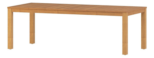 Mesa Rectangular Alama De Madera Para Jardin Y Exteriores