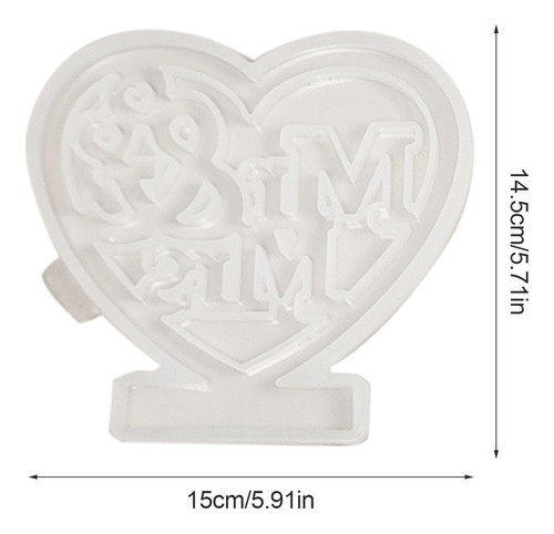 Moldes De Corazón De Silicona Molde De Corazón Para Resina M