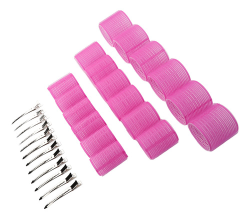 Rodillos De Pelo, Rizadores De Raíz, Rosas, Autoadherentes,