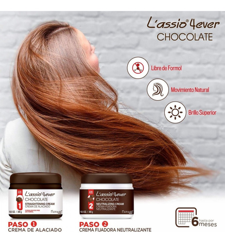 L'assio 4ever Nutrapel Chocolate Alaciado Permanente 2 Pasos