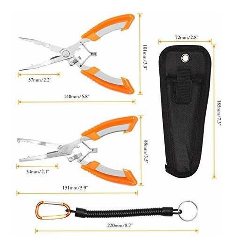Alicate Pesca Para Gancho Quitar Multi Ligero Agua Linea
