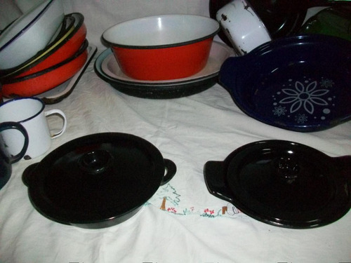 Cazuelitas Con Tapa Negras P/ Unidad