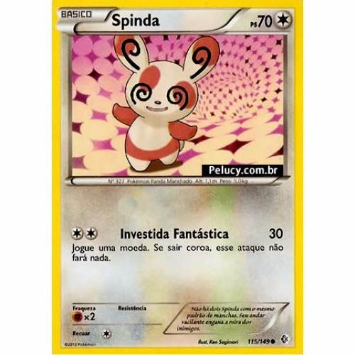 Spinda - Pokémon Normal Comum - 115/149 - Pokemon Card Game