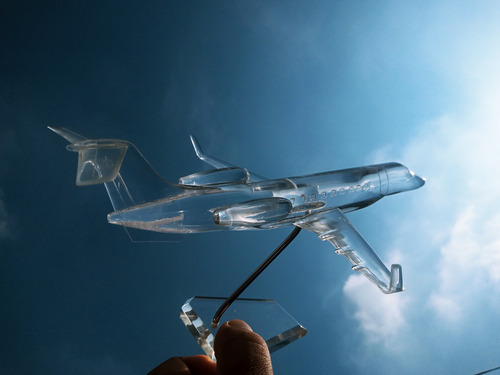Embraer Legacy 650 Esc: 1/120 (25cm) Avião Presente Miniatur