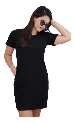 Preto basico best sale vestido