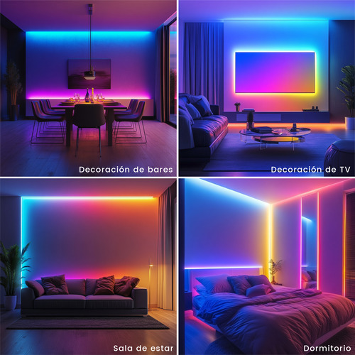 Tira De Led Bluetooth 5m Luz Led Rgb Inteligentes App Wevivi