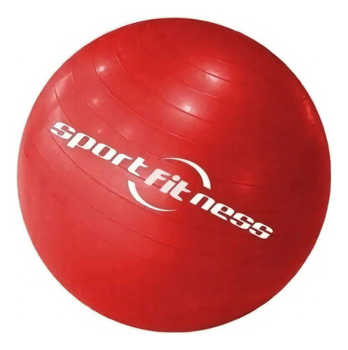 Balón Pilates Yoga Terapias Pelota Sportfitness 55cm Gym Abd Color Rojo