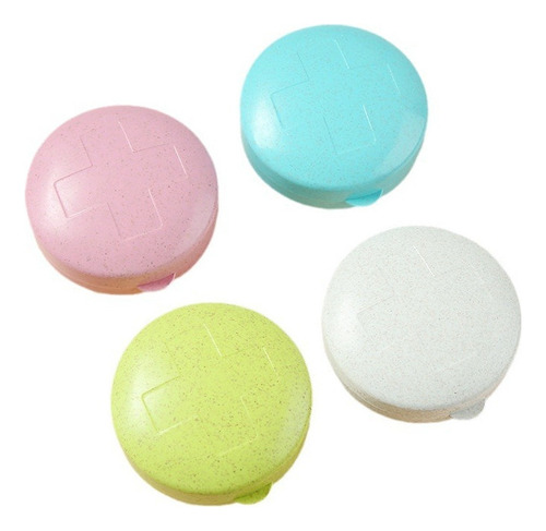 S 4 Wheat Pill Boxes Portable Medication Case