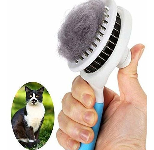 Cat Brush, Self Cleaning Slicker Brushes For Shedding And Gr