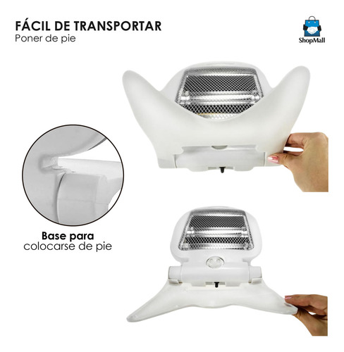 Calefactor Calentador Eléctrico Portátil Calor Instantáneo Color Blanco