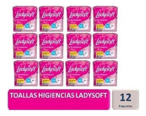  Toalla Higiénica Ladysoft Ultra Delgada Pack 12 - S9343