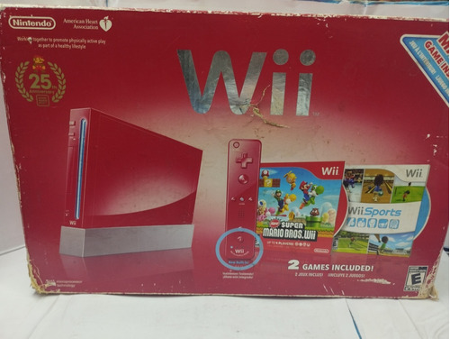 Consola De Nintendo Wii Original Roja Y Caja