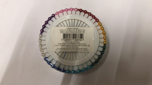 Imagen 2 de 4 de Alfileres De Cabeza. Colores Inoxidables. Art W211 Pack De 3