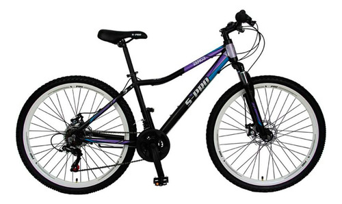 Bicicleta Montaña S-pro Zero3 Lady 27.5 Shimano 21 Frenos Color Violeta Tamaño Del Cuadro 27.5