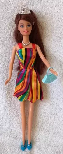 Roupa Para Barbie Boneca Roupas Acessórios Bolsas Kit 42 Pç