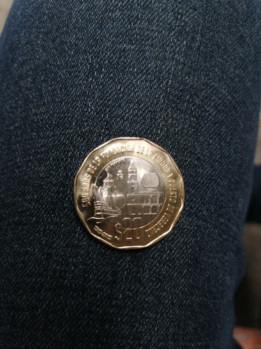 Moneda De 20 Pesos Del Puerto De Veracruz