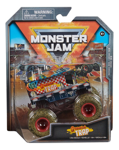 Monster Jam Vehiculo 1.64 Metal Grease Trap Int 6067662
