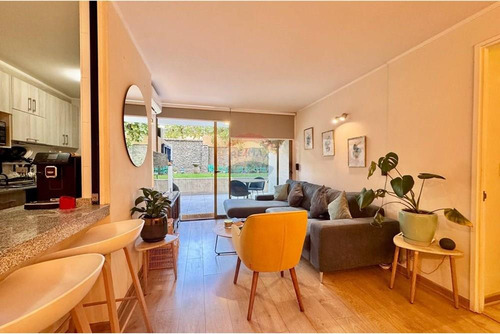 Vive En Ñuñoa En Dpto Con Enorme Jardin