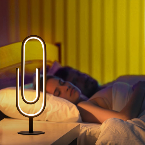 Lámpara De Mesa Led, Moderna Lámpara De Noche Regulable Cont