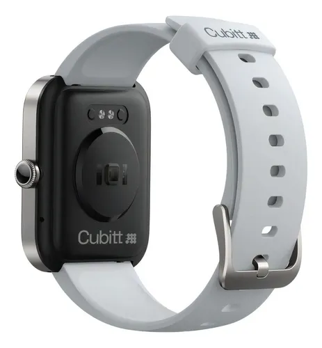 Reloj Smartwatch Cubitt Ct2p2-18 Gris Unisex Color De La Caja Plateado Color De La Malla Blanco Color Del Bisel Plateado