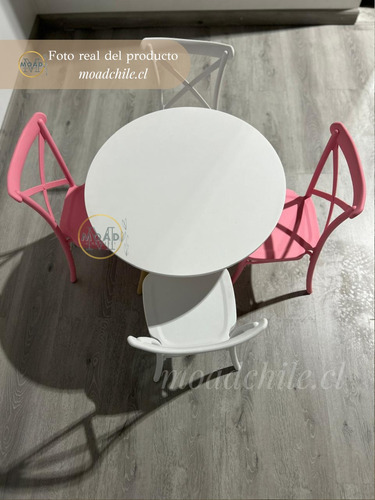 Comedor Infantil 4 Sillas Danubio Kids Mas 1 Mesa Eames
