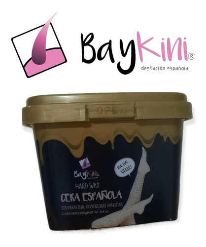 Tarro Cera Española Baykini Argan Vello Grueso