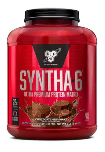 Suplemento en polvo BSN  Ultra Premiun Protein Matrix Syntha-6 proteína sabor chocolate milkshake en pote de 2.27kg
