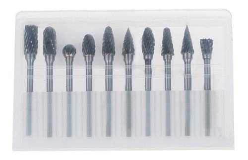 Kit 10 Brocas Odontologica Tungstênio Prótese Dentária Fresa