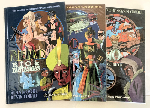 Comic De Autor: Nemo. 3 Tomos, Completa. Alan Moore. Planeta