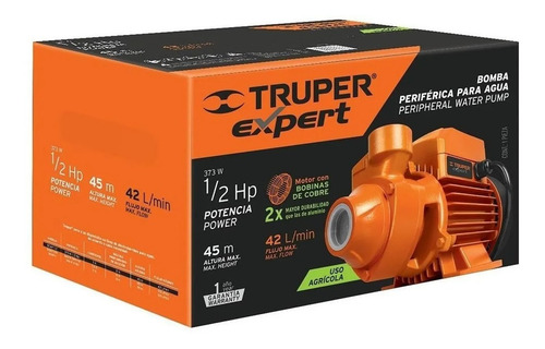 Bomba Periférica Eléctrica Para Agua 1/2 Hp Truper 10068
