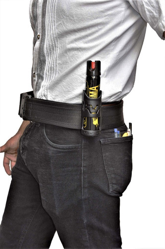 Imagen 4 de 7 de Funda Porta Gas Milfort Polímero Fornitura Cinturon